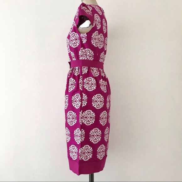 CAROLINA HERRERA | Silk Paisley Sheath Dress - Picture 5 of 8